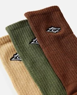 Mens Diamond Crew Sock - 3 Pack -Beach Men Wear 008mso 0009 3