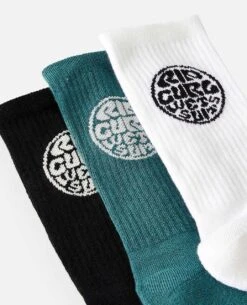 Mens Wetty Crew Sock - 3 Pack -Beach Men Wear 009mso 3282 3