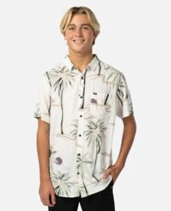 Brushed Palm Floral Shirt -Beach Men Wear 022msh 3021 1
