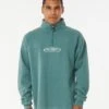 Fader Oval 1/4 Zip Crew -Beach Men Wear 03wmfl 3136 1