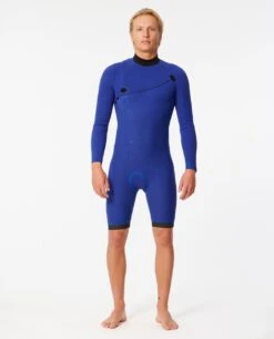E-Bomb 2mm Zip Free Long Sleeve Short Leg Springsuit -Beach Men Wear 11fmsp 0090 4