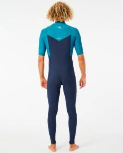Dawn Patrol Chest Zip Short Sleeve 2mm Wetsuit -Beach Men Wear wsm9yv 0070 3